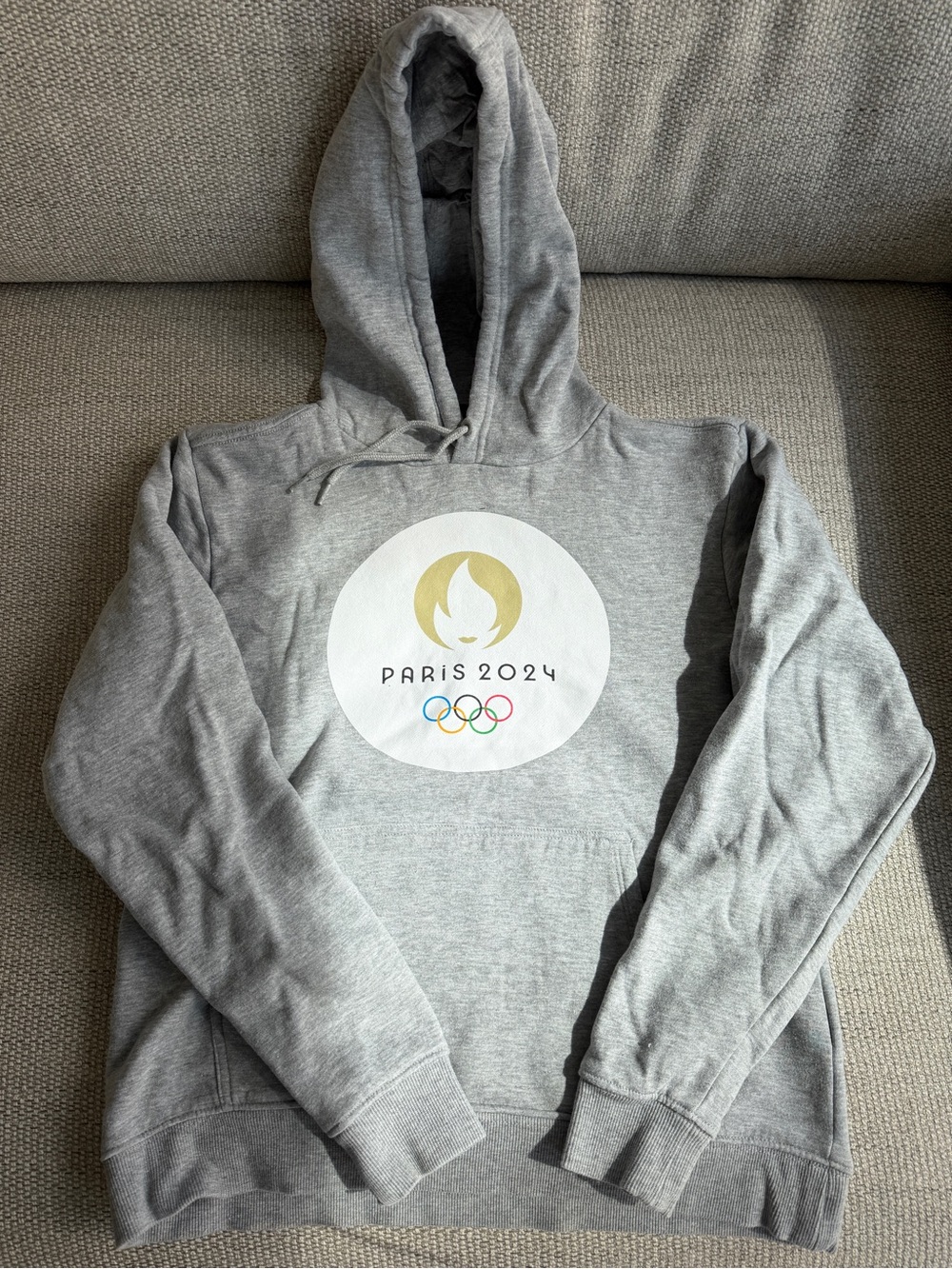 Official Paris 2024 Olympics Grey Hooded Sweatshirt